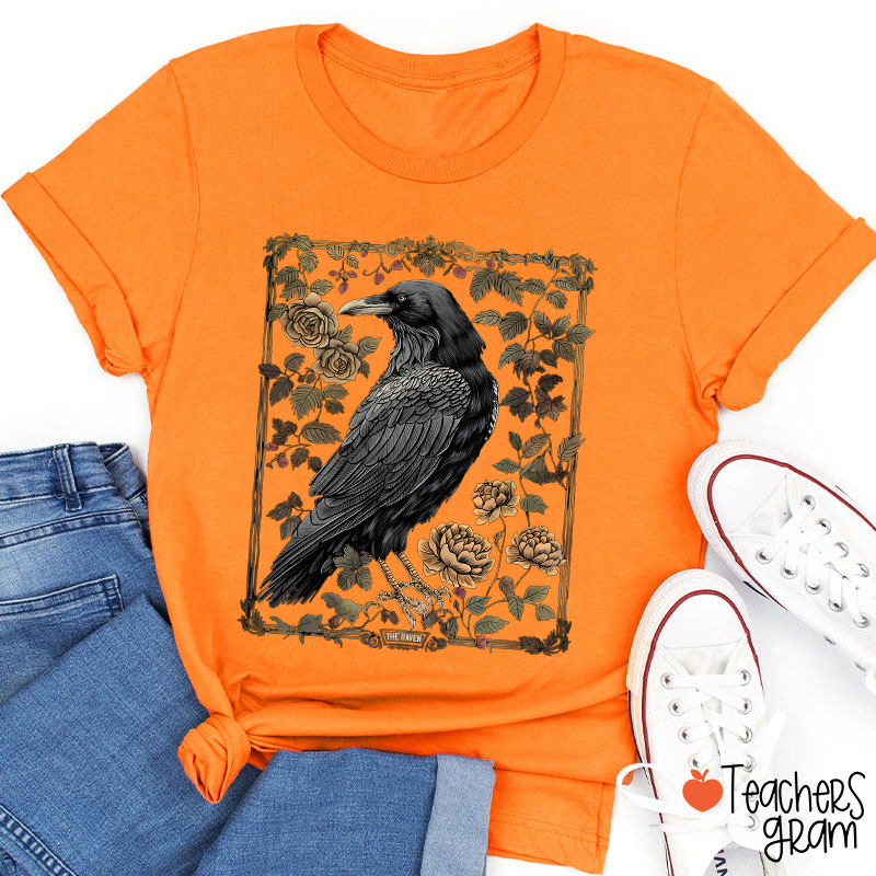 Dark Academia Raven Teacher T-Shirt