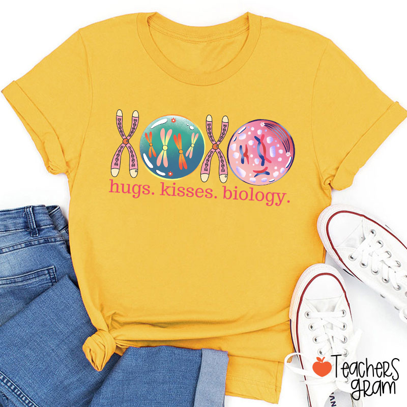 XOXO Hugs Kisses Biology Science Teacher T-Shirt