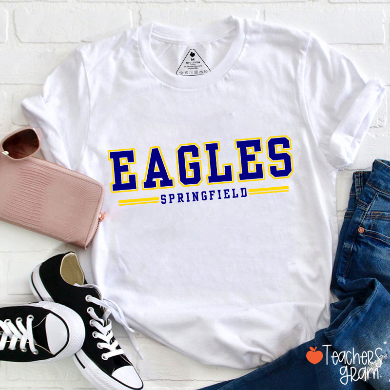 Personalized Mascot And Team Name School Spirit Teacher T-Shirt