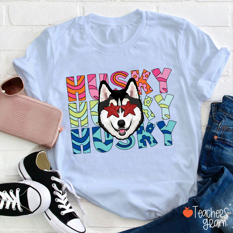 Personalized Mascot Starry Eyes School Spirit Teacher T-Shirt