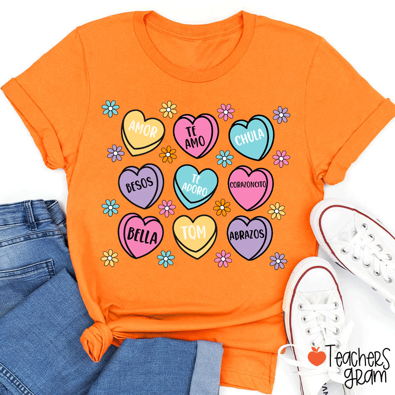 Amor Teamo Chula Spanish Teacher T-Shirt