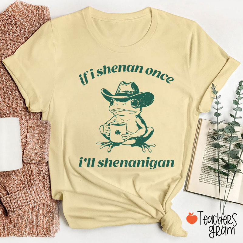If I Shenan Once I'll Shenanigan Teacher T-Shirt