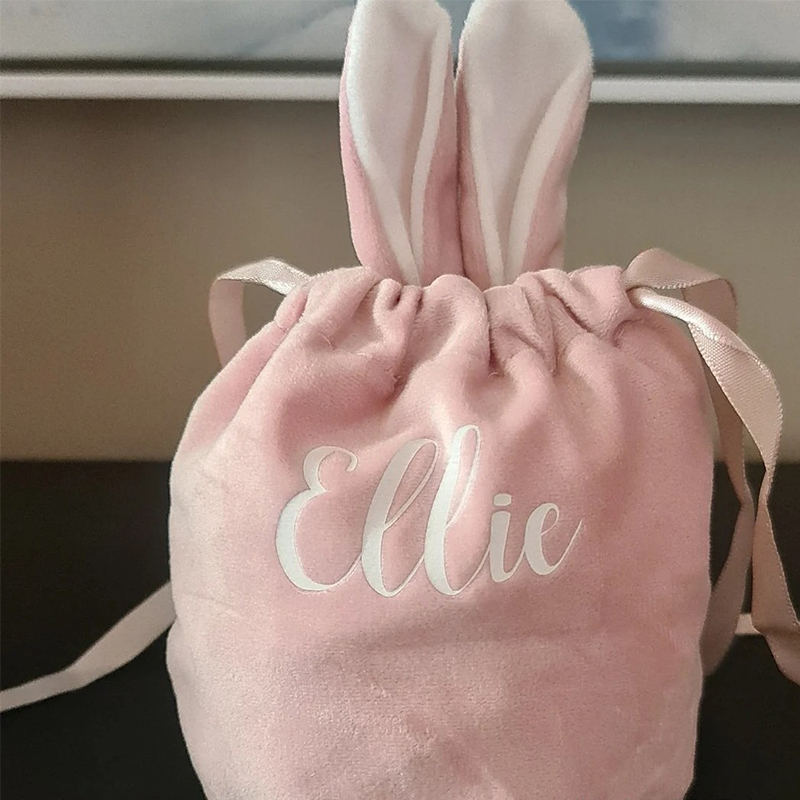 Personalized Name Easter Bunny Teacher Basket