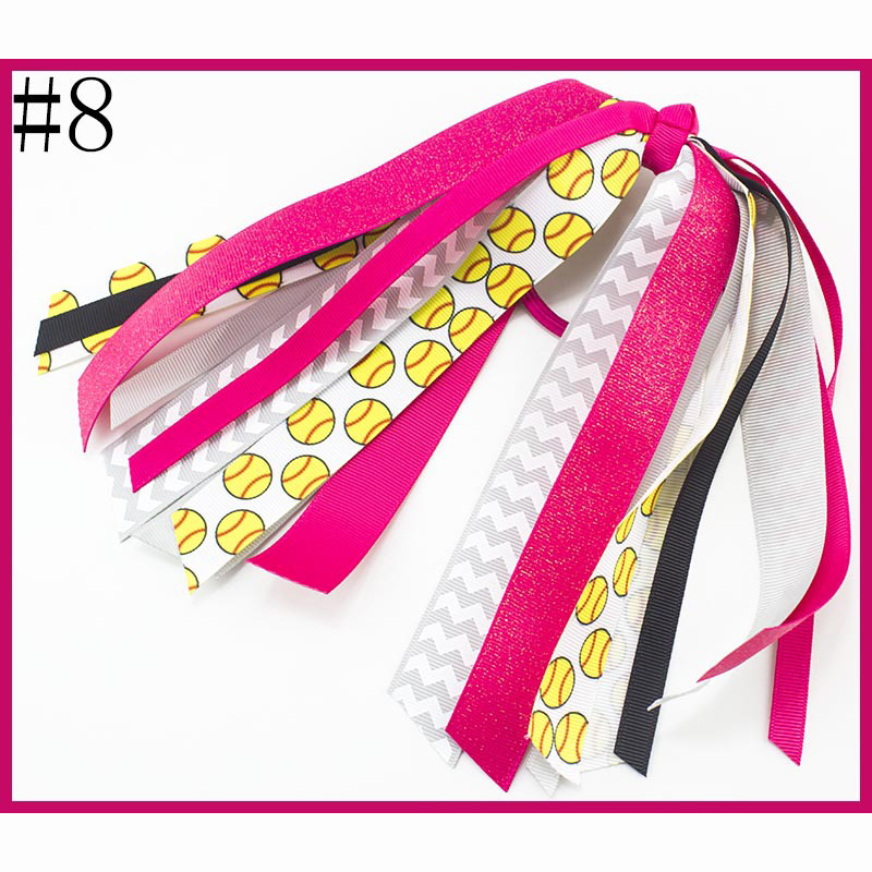 Soccer Ponytail Streamer Hair Ties