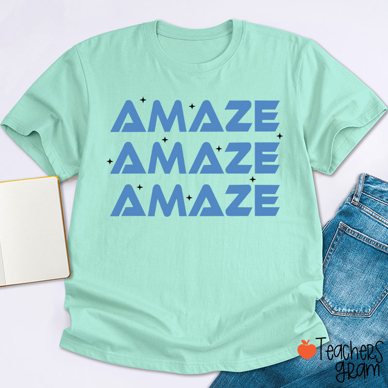 Amaze Amaze Amaze Sci-Fi Book Lover Teacher T-Shirt