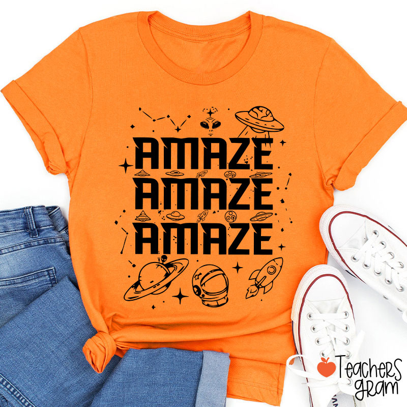 Amaze Amaze Amaze Sci Fi Book Lover Teacher T-Shirt