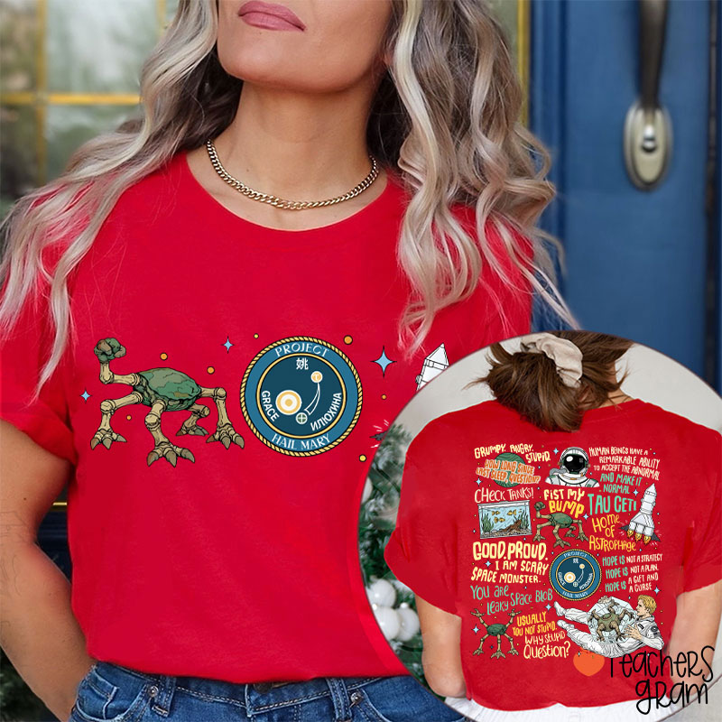 Stone Amaze Teacher Two Sided T-Shirt