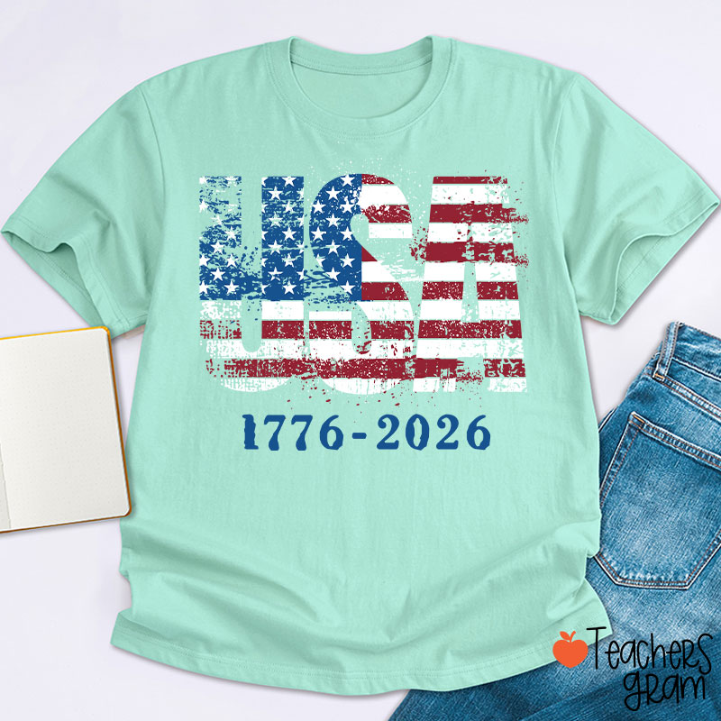 USA 1776-2026 Teacher T-Shirt