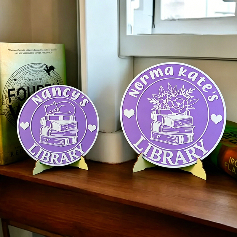 Personalized Name 3D Printed Bookshelf