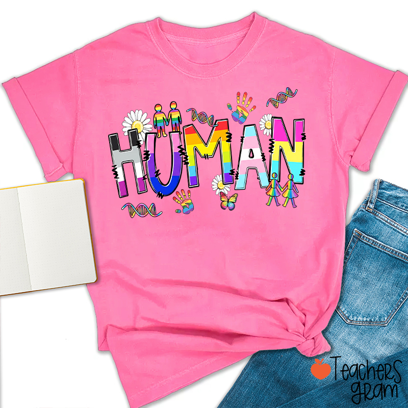 Human Pride Teacher T-Shirt
