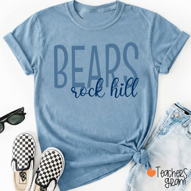Personalized Mascot And Town School Team Spirit Teacher T-Shirt