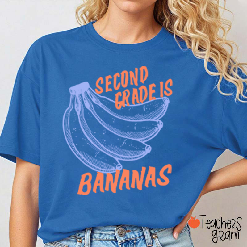 Personalized Grade Bananas Teacher T-Shirt