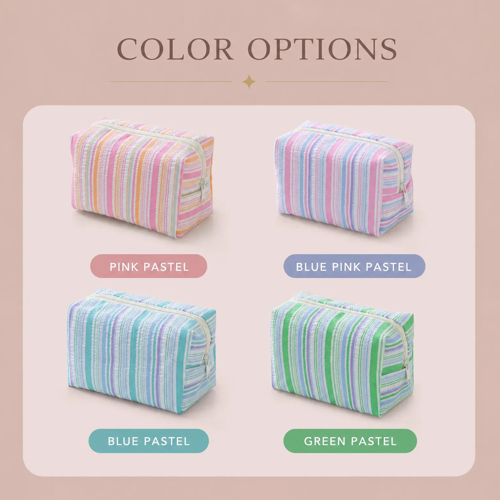 Personalized Embroidered Bubble-Sheen Makeup Bag