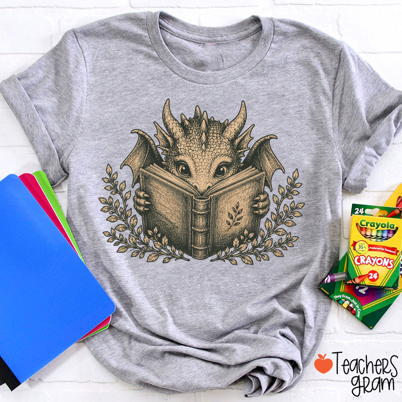 Reading Dragon Teacher T-Shirt