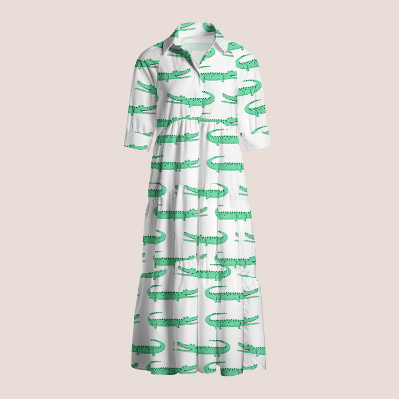 Cute Gator Teacher Shirtdress