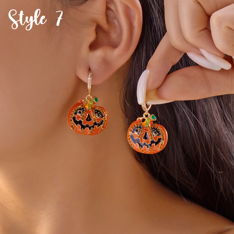 Halloween Creative Teacher Metal Earrings