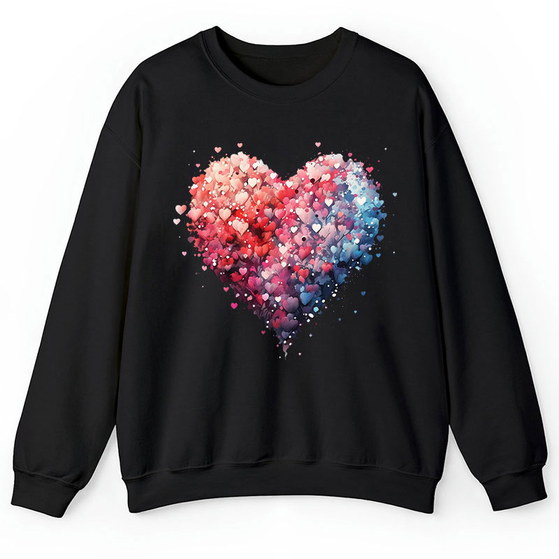 Bubble Heart Teacher Sweatshirt