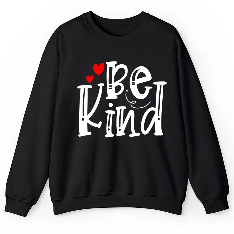 Be Kind Red Heart Teacher Sweatshirt