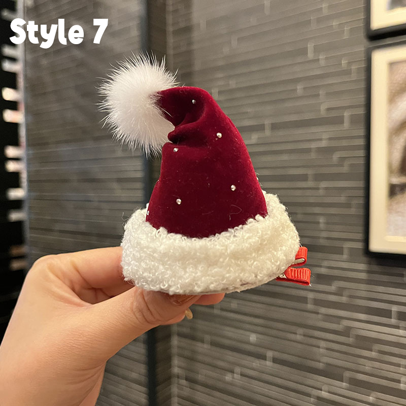 Christmas Hat Teacher Hair Clips