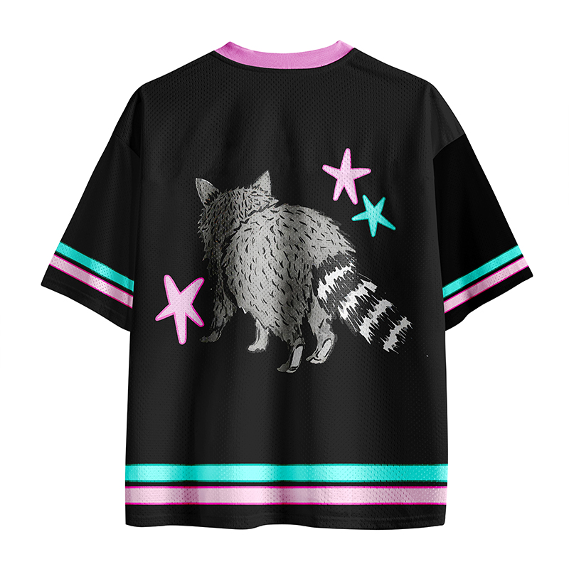 See Ya Soon Raccoon Teacher Mesh Jersey