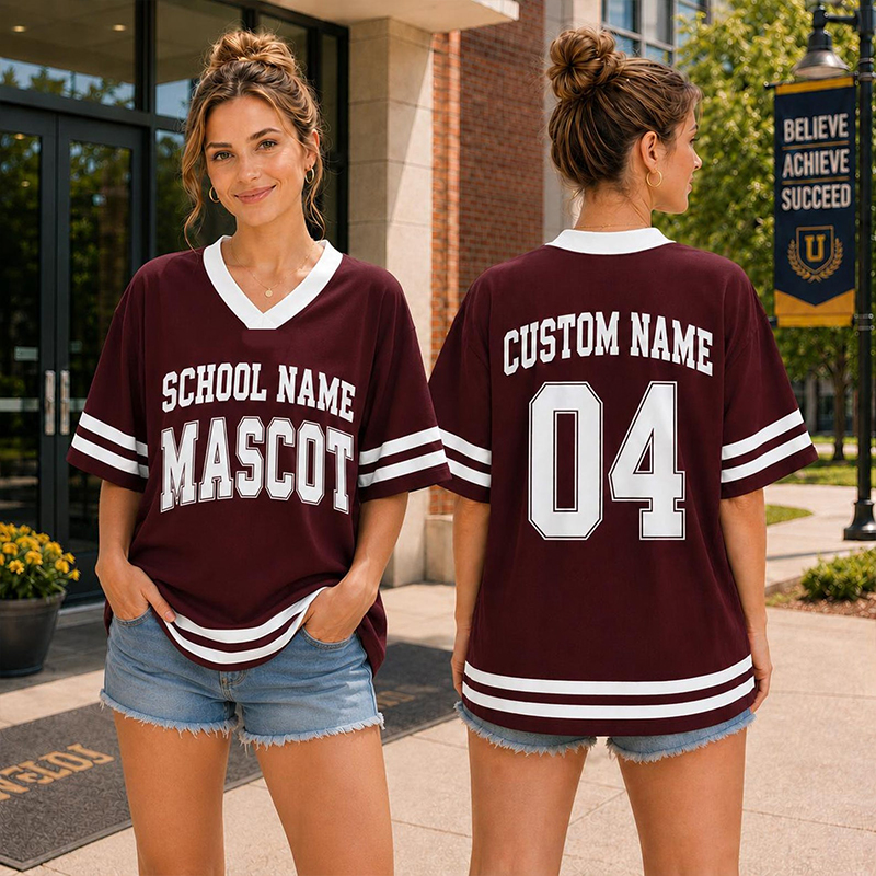 Personalized School Name Mascot Name And Number Teacher Mesh Jersey