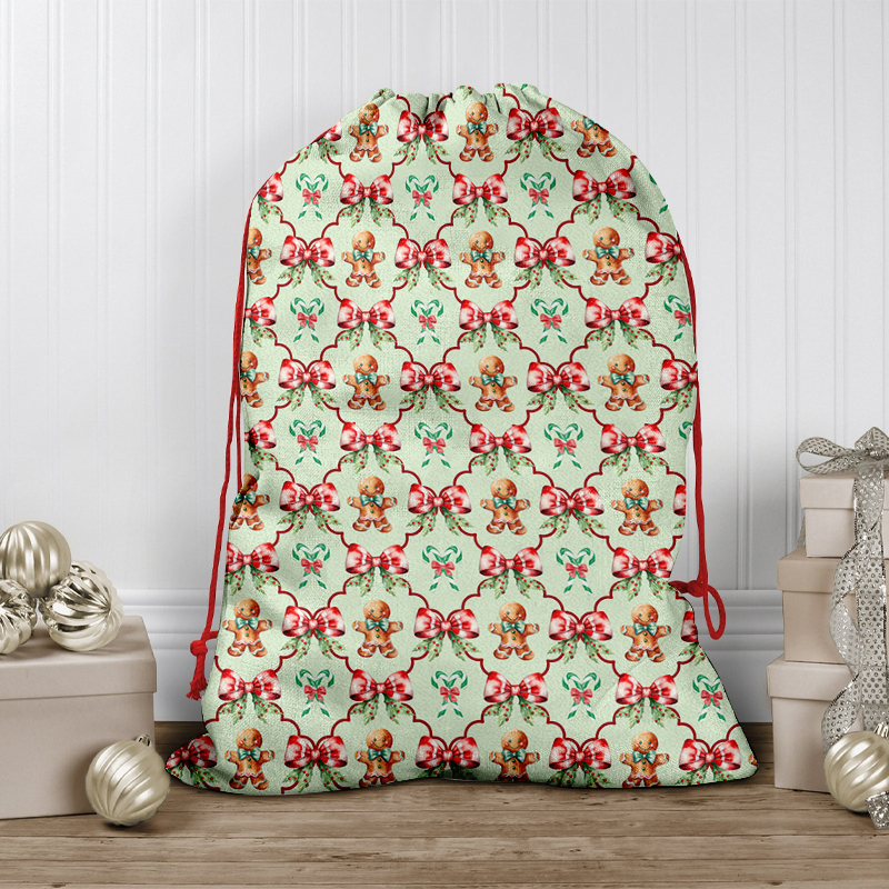 Gingerbread Man Teacher Present Gift Bag