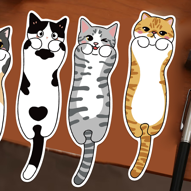 30PCS Cute Cat Teacher Bookmark