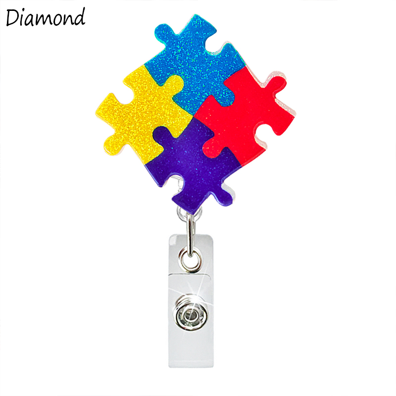 Autism Acrylic Teacher Badge Reel