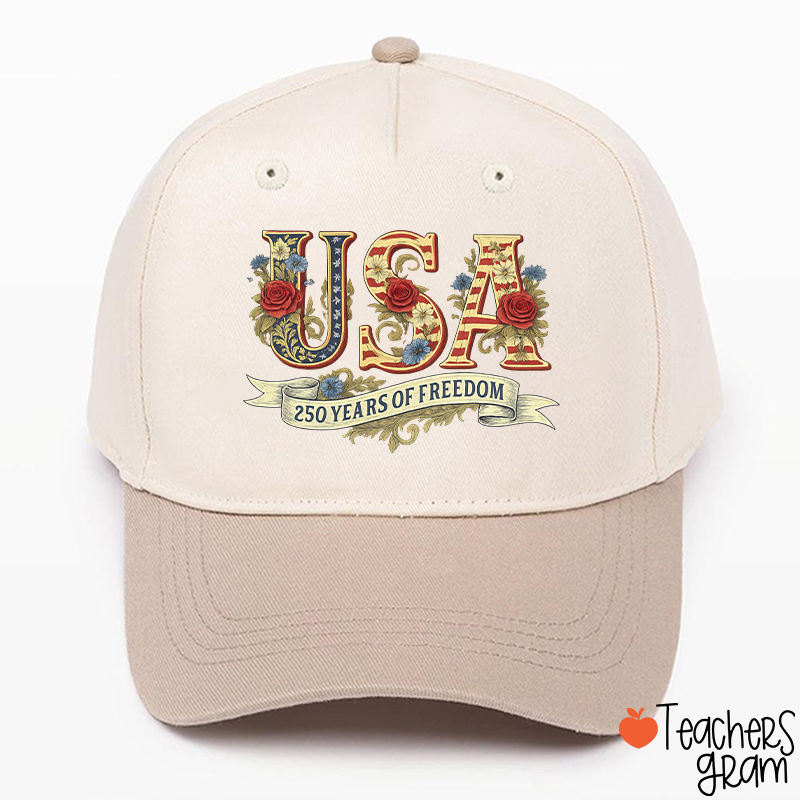 Usa 250 Years Of Freedom Teacher Baseball Cap