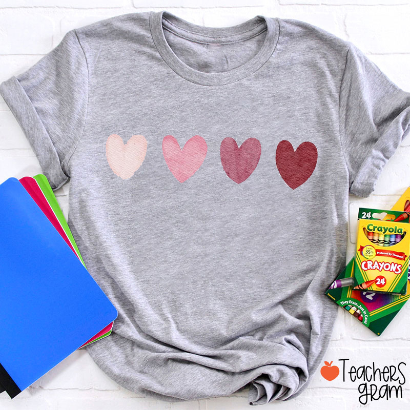 Valentine Heart Teacher T-Shirt