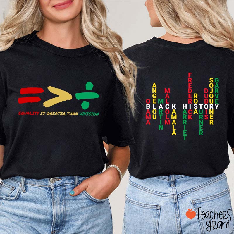 She Overcame Everything Teacher Two Sided T-Shirt