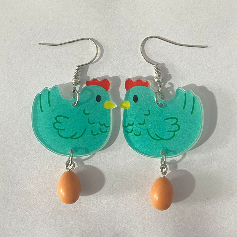 Hen Orders Teacher Acrylic Earrings