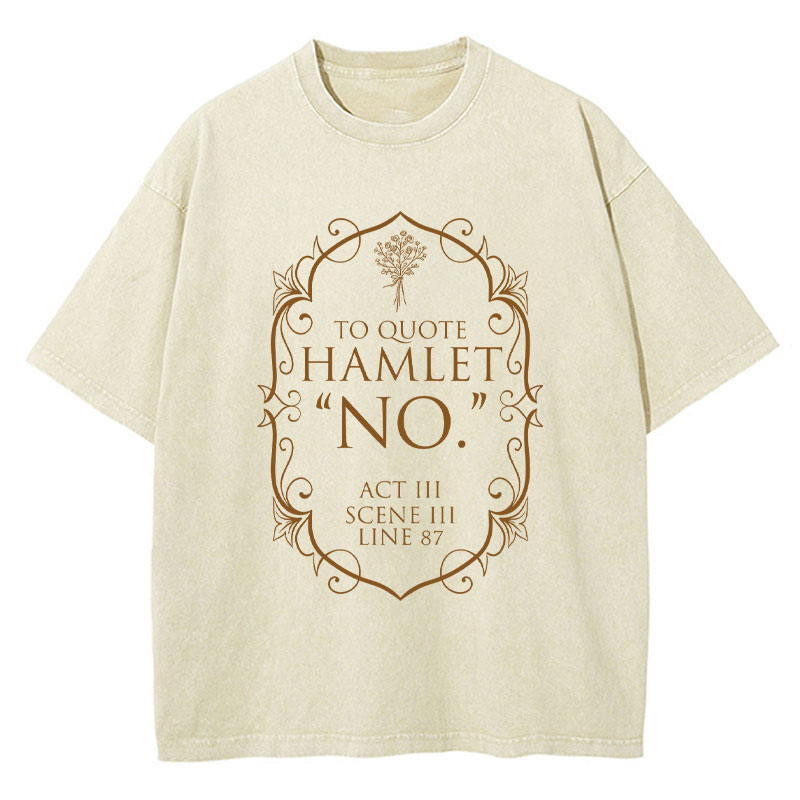 Book Club Shakespeare Teacher Washed T-Shirt