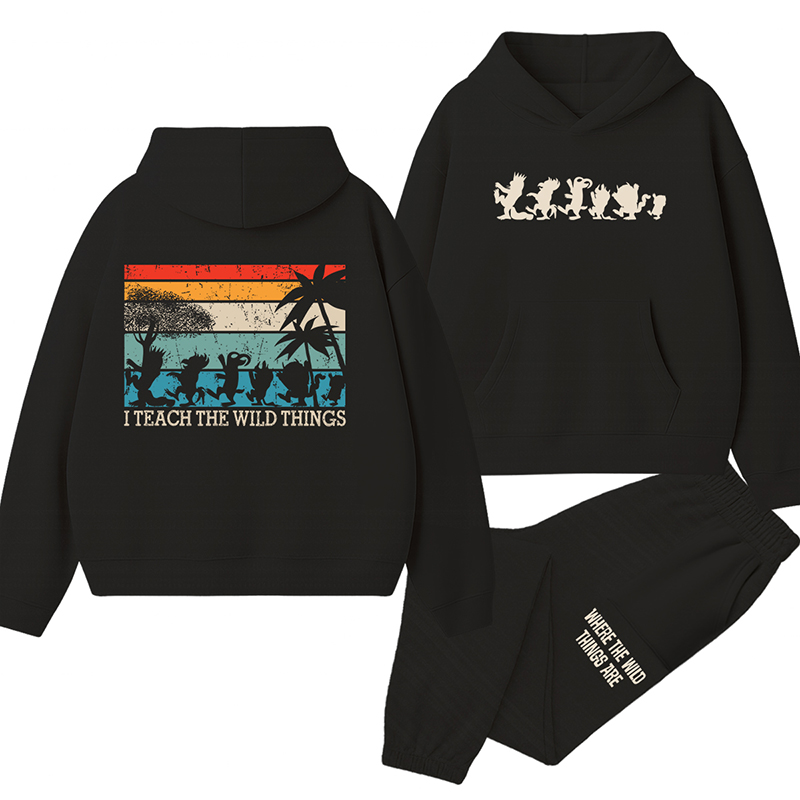 I Teach The Strange Things Name Teacher Hoodie Set