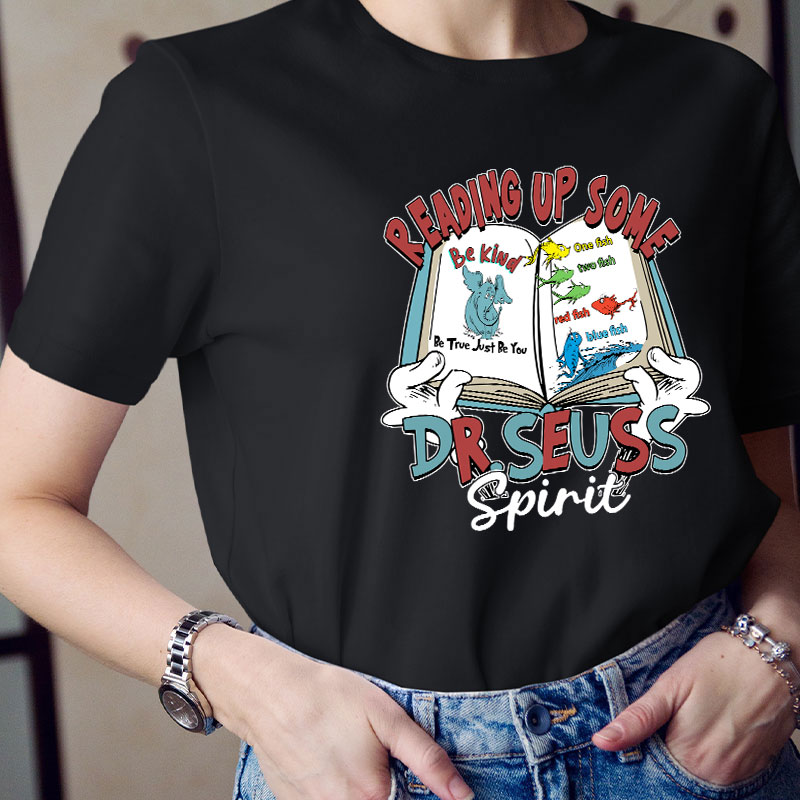 Reading Up Some Spirit Teacher T-Shirt