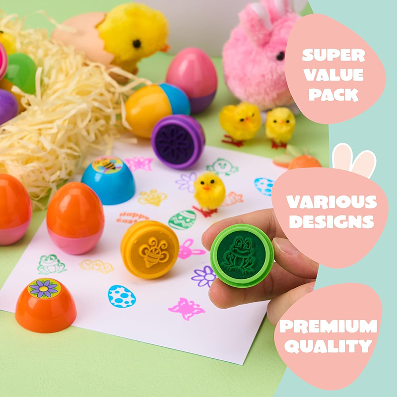 12Pcs Easter Egg Stampers