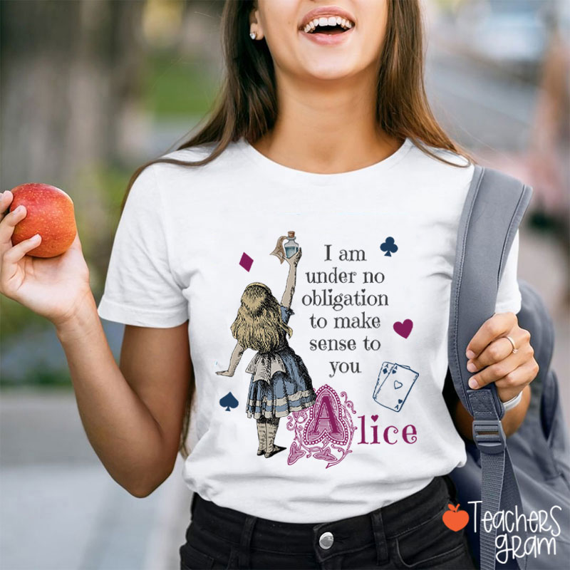 Vintage Alice in Wonderland Teacher T-Shirt