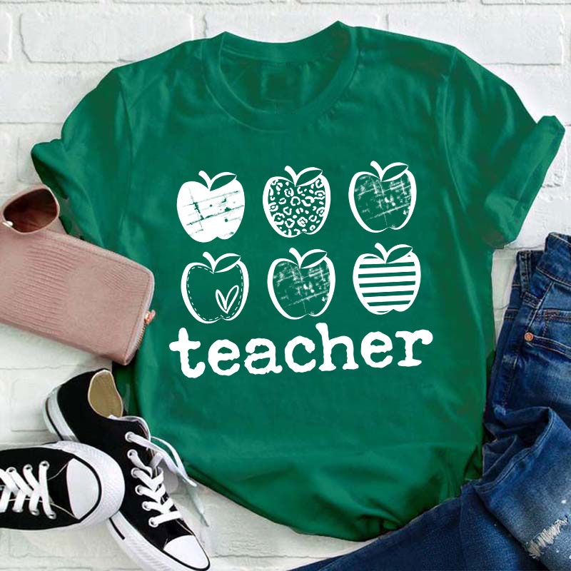 Different Apples Teacher T-Shirt Sale-Teachersgram