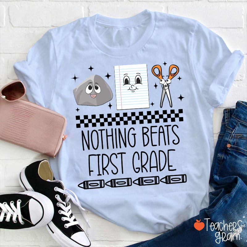 Personalized Grade Rock Paper Scissors Teacher T-Shirt