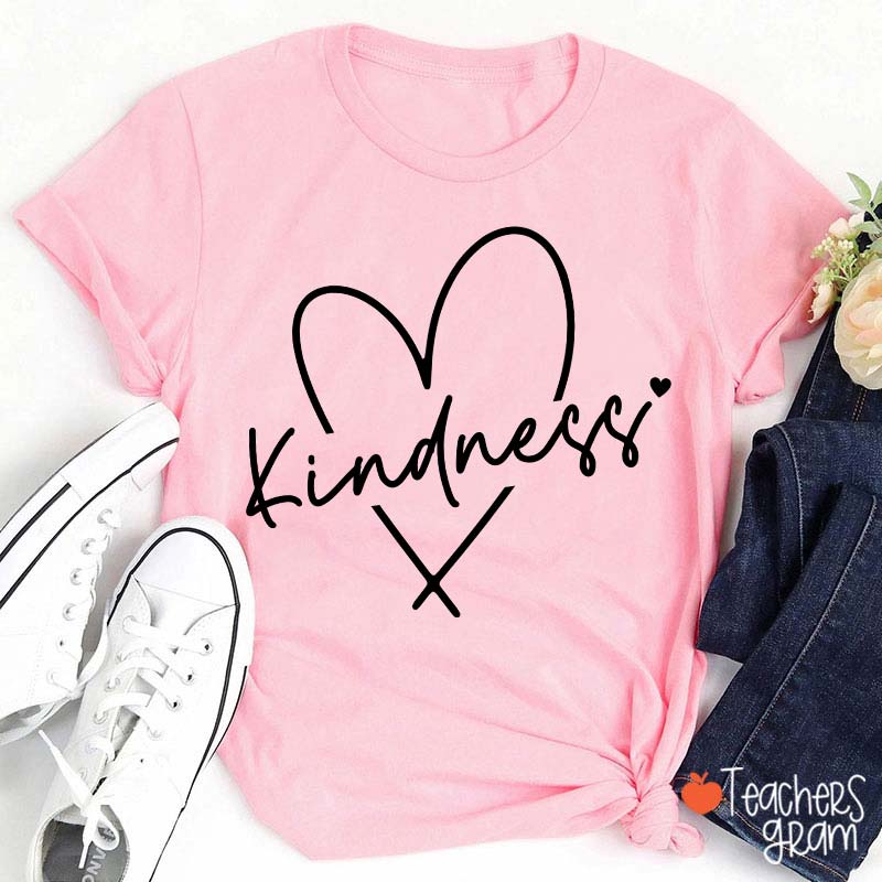 Kindness Valentine's Day Teacher T-Shirt