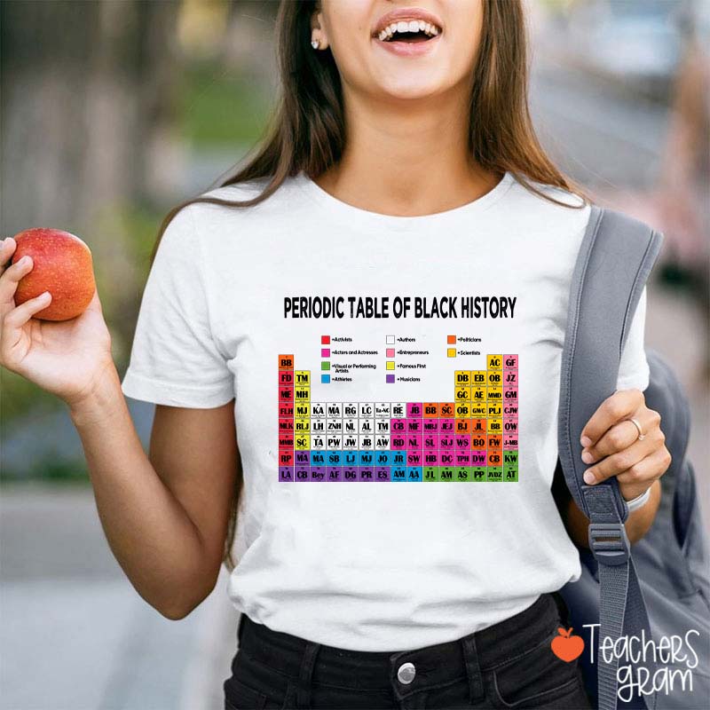 Periodic Table Of Black History Teacher T-Shirt