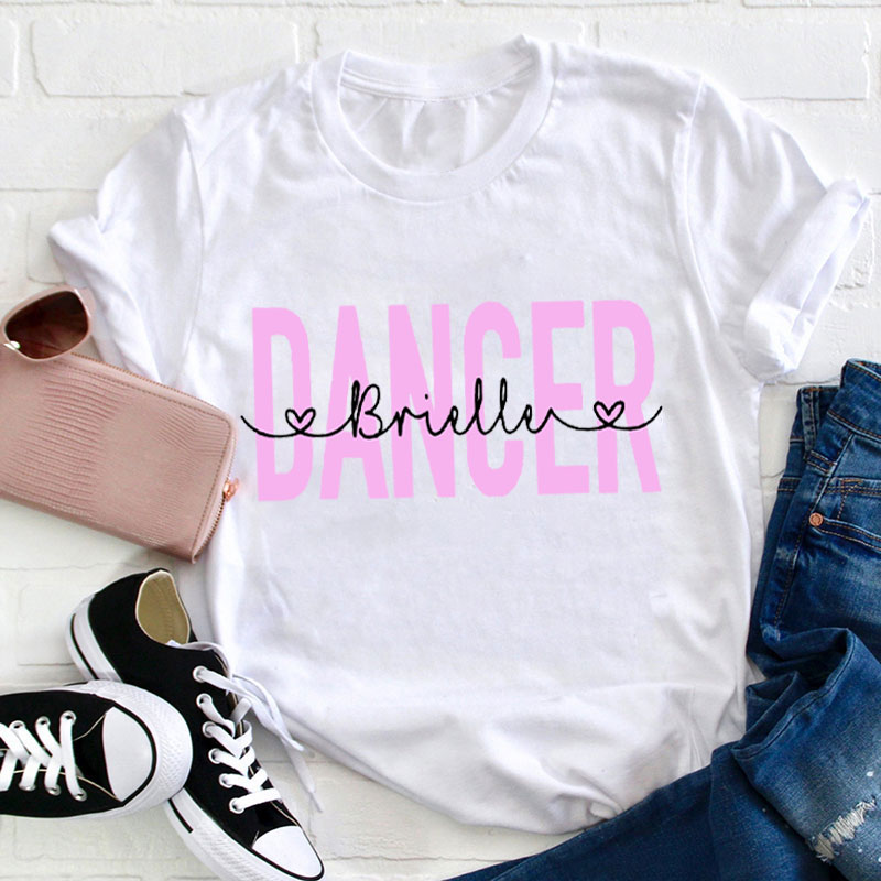 Personalized Warm Up Dancer Teacher T-Shirt