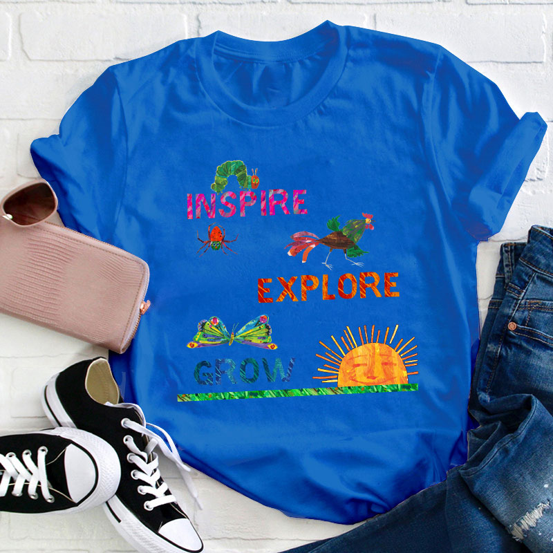 Inspire Explore Grow Teacher T-Shirt