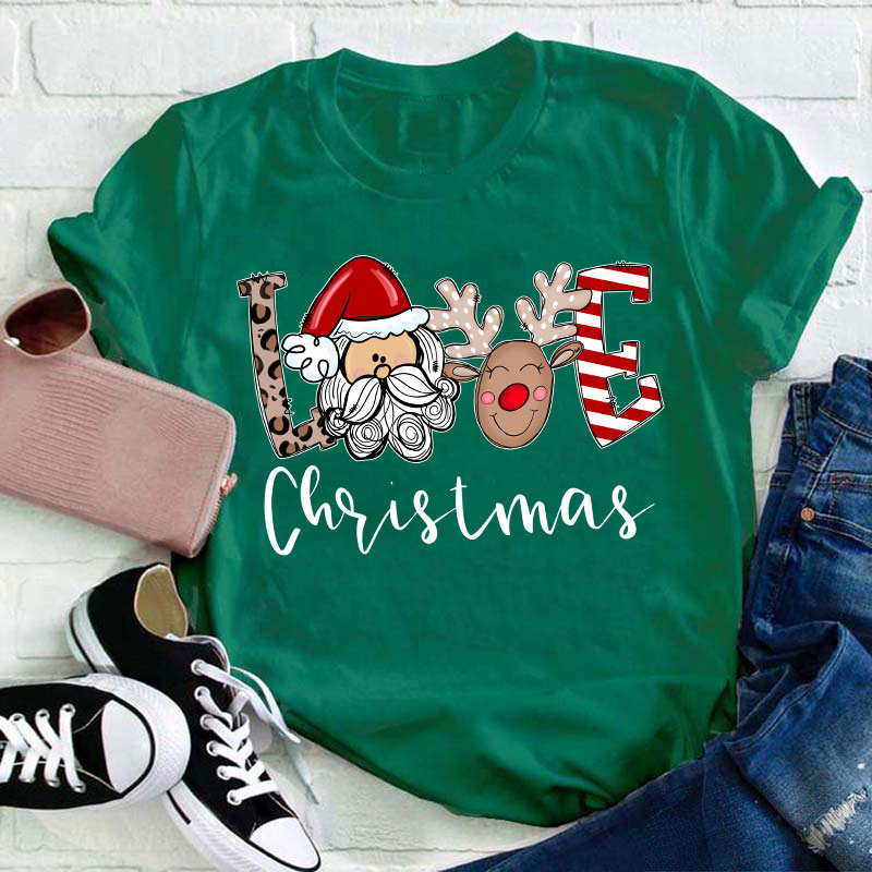 Love Christmas Teacher T-Shirt