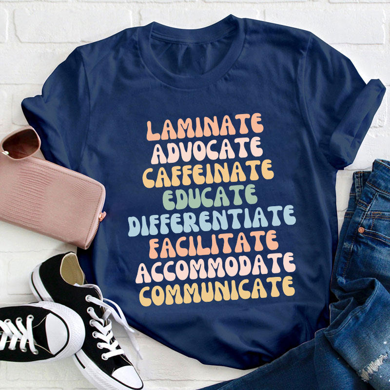 Educate Differentiate Teacher T-Shirt