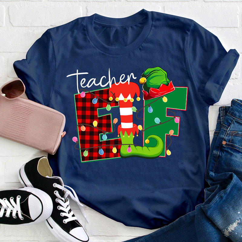Christmas Elf Teacher T-Shirt