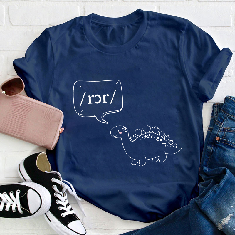 Cute Dino Phonetics Teacher T-Shirt