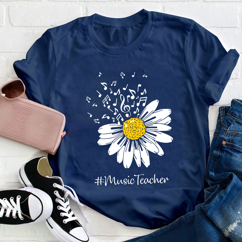 Sunflower Music Teacher T-Shirt