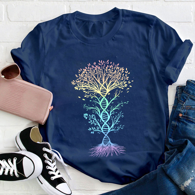 DNA Tree Of Life Teacher T-Shirt