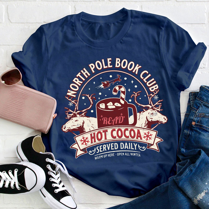 North Pole Book Club Teacher T-Shirt